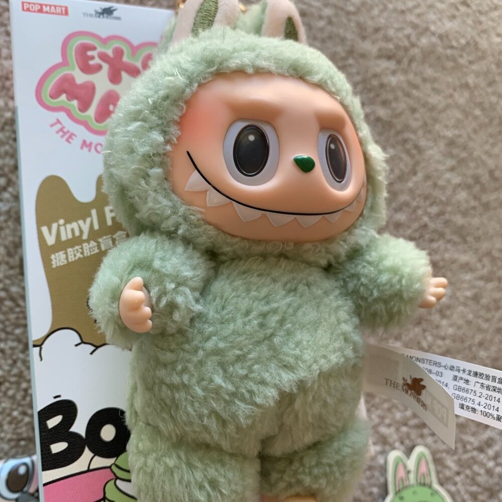 Labubu The Monsters Exciting Macaron GreenGrape - Picture 7 of 9